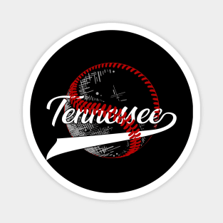 Tennessee Souvenir Baseball Players or Fans I Love Tennessee Magnet